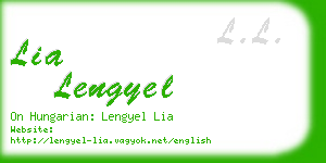 lia lengyel business card